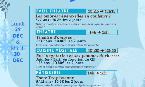 Les stages de décembre